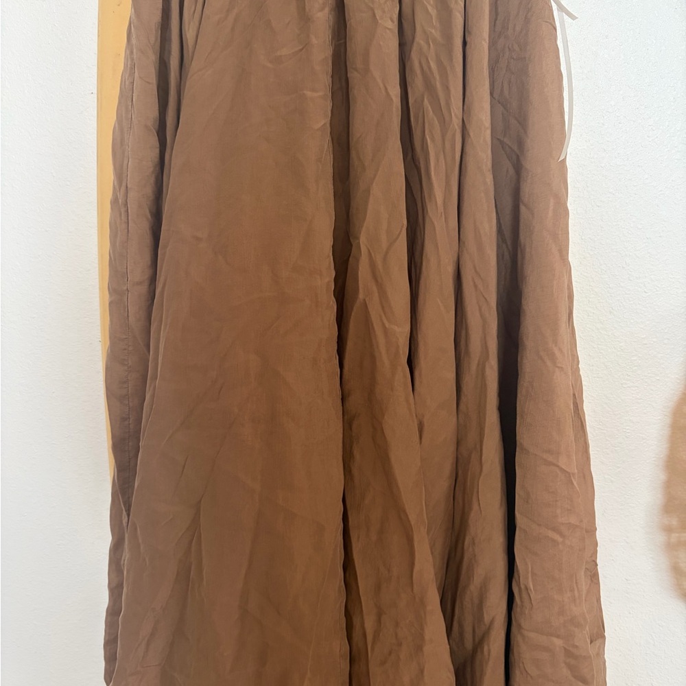 WinterSilks Chocolate Maxi Skirt - Picture 2 of 3